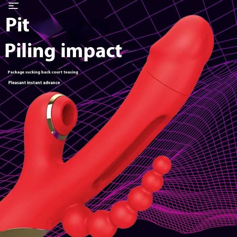 3-in-1 Sucking, Patting, Vibrating Clitoral Wand - Passion Pulse Adult