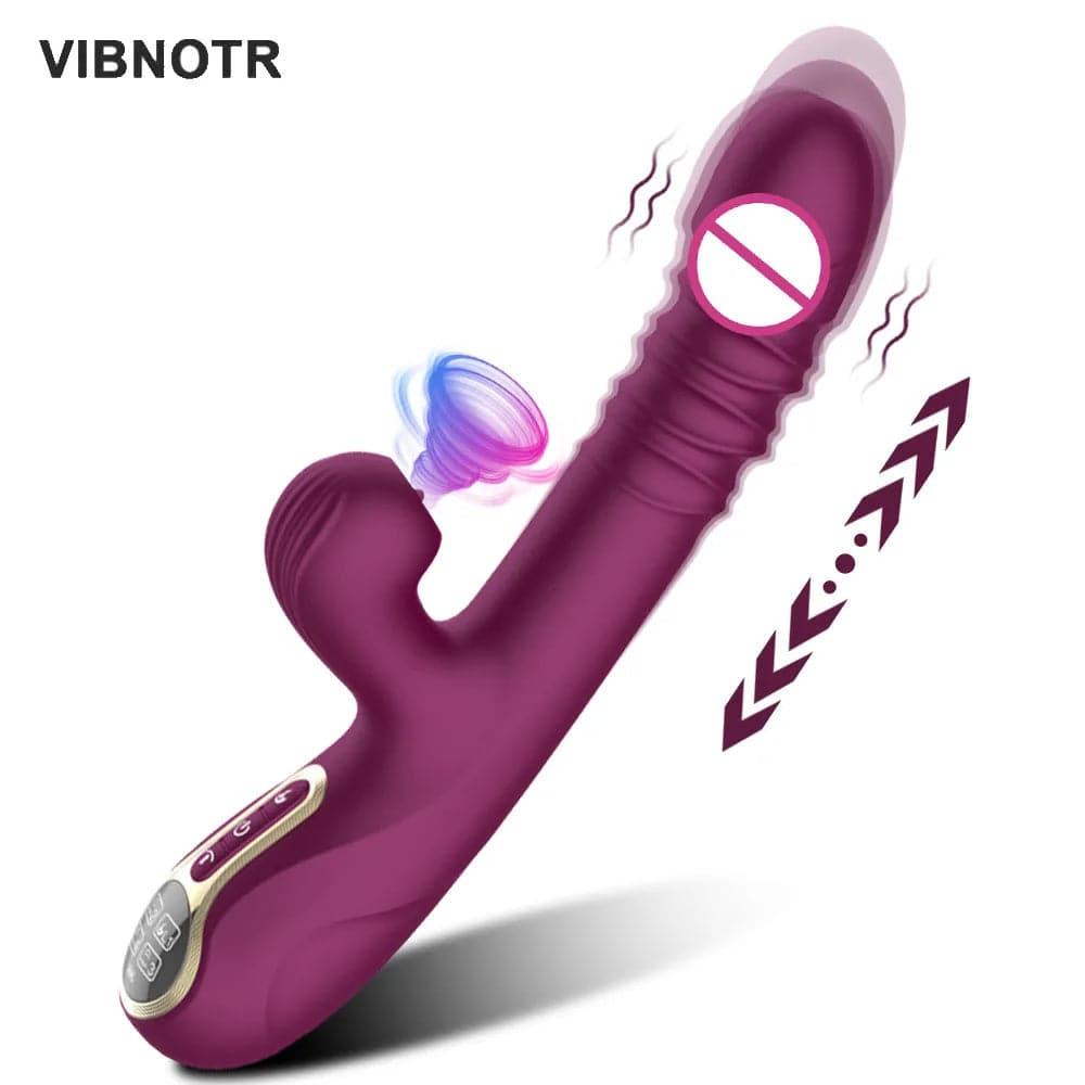 PASSION PULSE Rabbit Pushing Vibrator: Clit Sucker & G-Spot Stimulator - Passion Pulse Adult