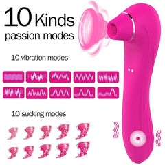 Vagina Sucking Vibrator: Oral Tongue Suction & Clitoris Stimulator - Passion Pulse Adult