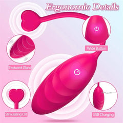 Wireless Remote Control Vibrating Egg: Clitoral Stimulator for Women - Passion Pulse Adult