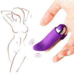 10 Modes Finger Vibrator: Clitoris Massage, G-Spot Stimulation, Rechargeable Vibrating Egg - Sex Toy for Women Masturbation - Passion Pulse Adult