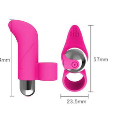 10 Modes Finger Vibrator: Clitoris Massage, G-Spot Stimulation, Rechargeable Vibrating Egg - Sex Toy for Women Masturbation - Passion Pulse Adult