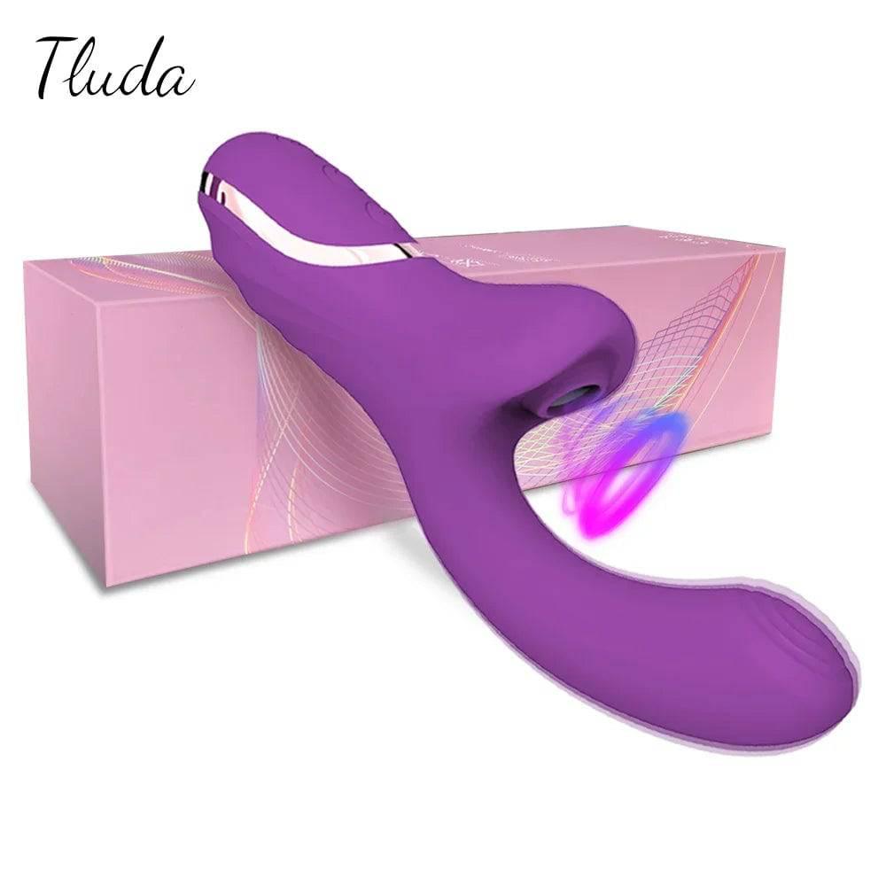 20-Mode Clitoral Suction Vibrator – Vacuum Stimulator & Dildo for Women - Passion Pulse Adult