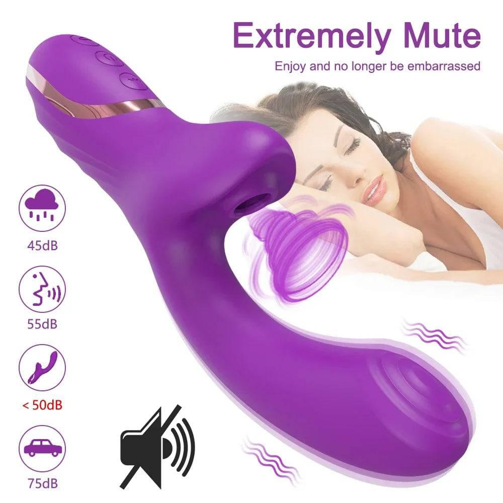 20-Mode Clitoral Suction Vibrator – Vacuum Stimulator & Dildo for Women - Passion Pulse Adult
