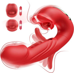 3-in-1 Tongue Licking & Flapping G-Spot Vibrator - Passion Pulse Adult