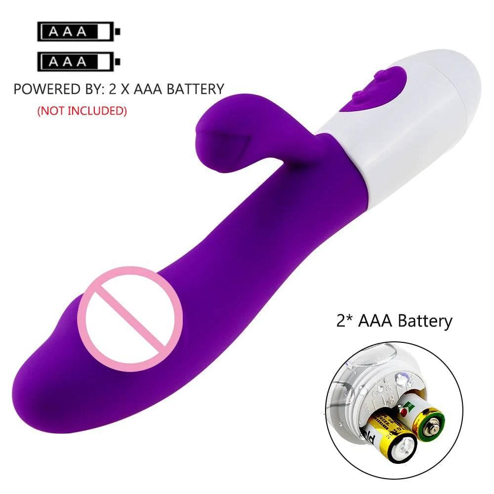 Beginner-Friendly Rabbit Vibrator – Powerful G-Spot, Clitoral, & Nipple Stimulator - Passion Pulse Adult