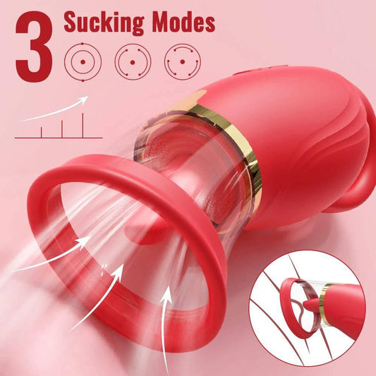 Tongue Sucking Licking Vibrator – Clitoris & Nipple Stimulator - Passion Pulse Adult