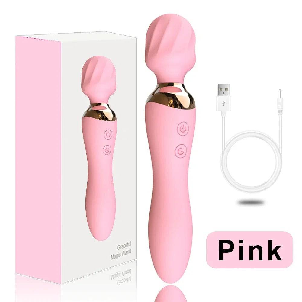 Powerful Wand Vibrator for Women – 10 Modes, Clit & G-Spot Stimulator - Passion Pulse Adult