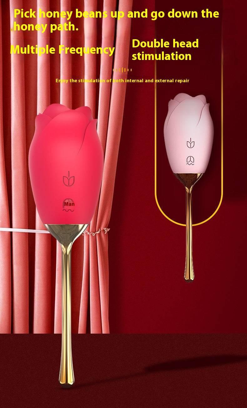 Rose Tongue Licking Sucking Clitoral Vibrator - Passion Pulse Adult