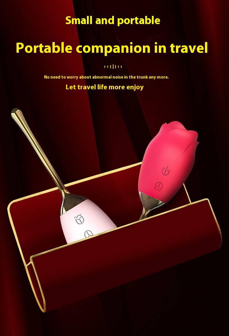 Rose Tongue Licking Sucking Clitoral Vibrator - Passion Pulse Adult