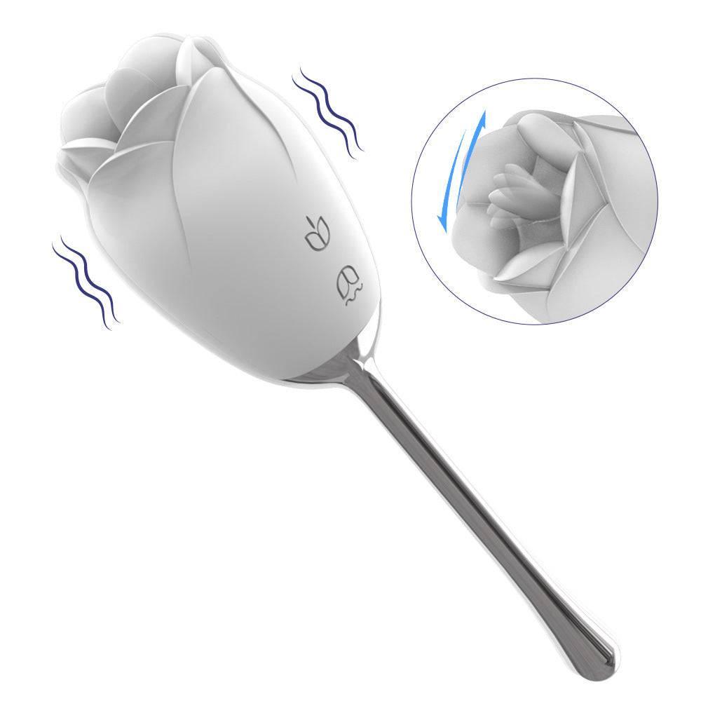 Rose Tongue Licking Sucking Clitoral Vibrator - Passion Pulse Adult