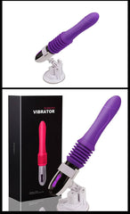 Rechargeable Automatic Thrusting and Remote-Controlled Suction Cup Dildo for Women - Passion Pulse Adult