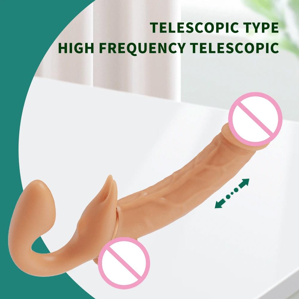 Double Dildo without wearing pants For women - Passion Pulse Adult