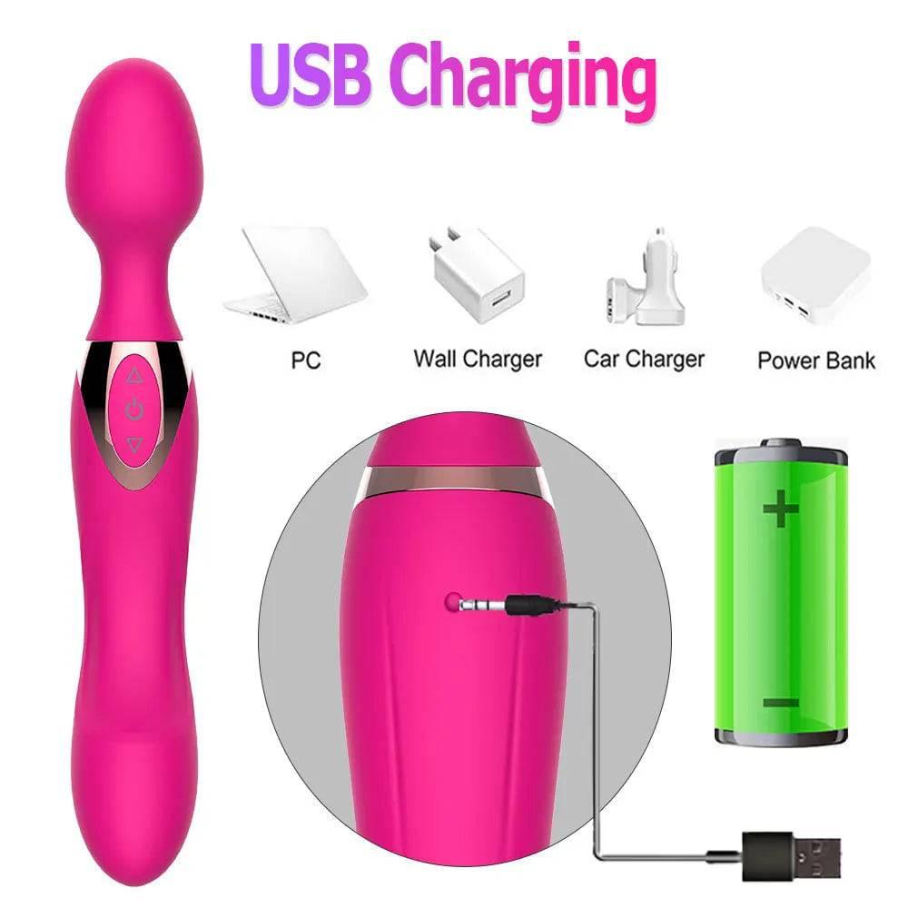 10-Speed USB Dual Motor Vibrator - Passion Pulse Adult