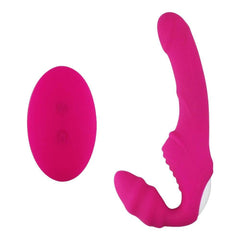Dual Motor Strapless Strap-On Dildo Vibrator – G-Spot & Clitoral Stimulation for Couples - Passion Pulse Adult