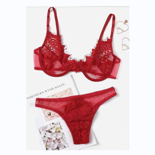 Ultra-thin transparent full lace comfortable underwear - Passion Pulse Adult