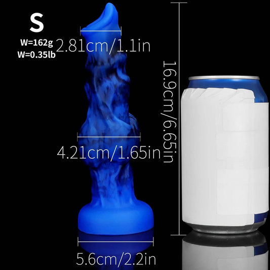 Silicone Dog Knot Dildo - Realistic Fantasy Toy for Women & Men - Passion Pulse Adult