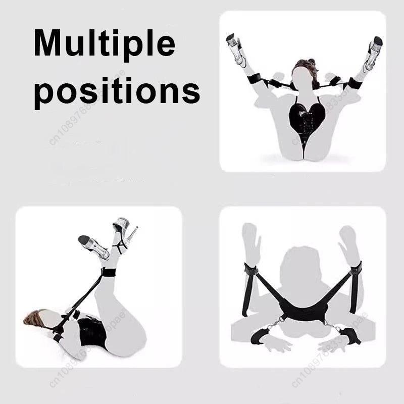 BDSM Bondage Set for Couples – Handcuffs & Ankle Restraints for Adult Play - Passion Pulse Adult