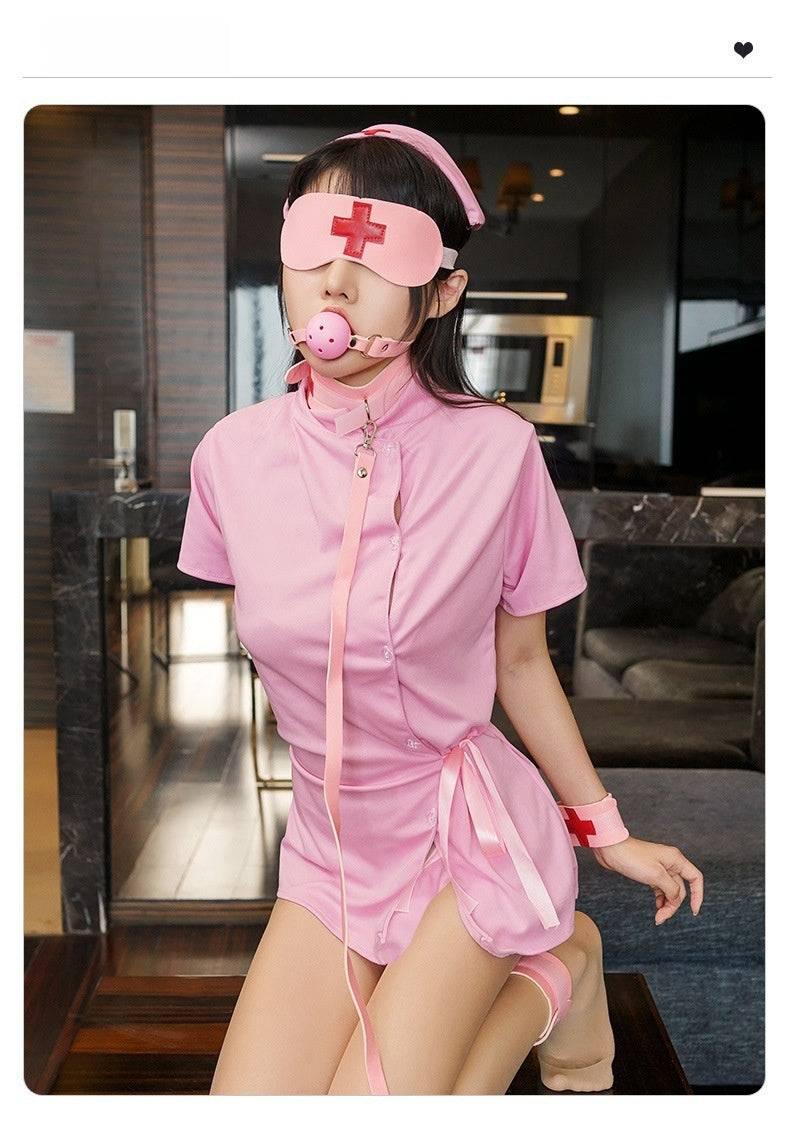 SM 11-Piece Set: Rope, Handcuffs, Nipple Clamps, Ball Gag - Passion Pulse Adult