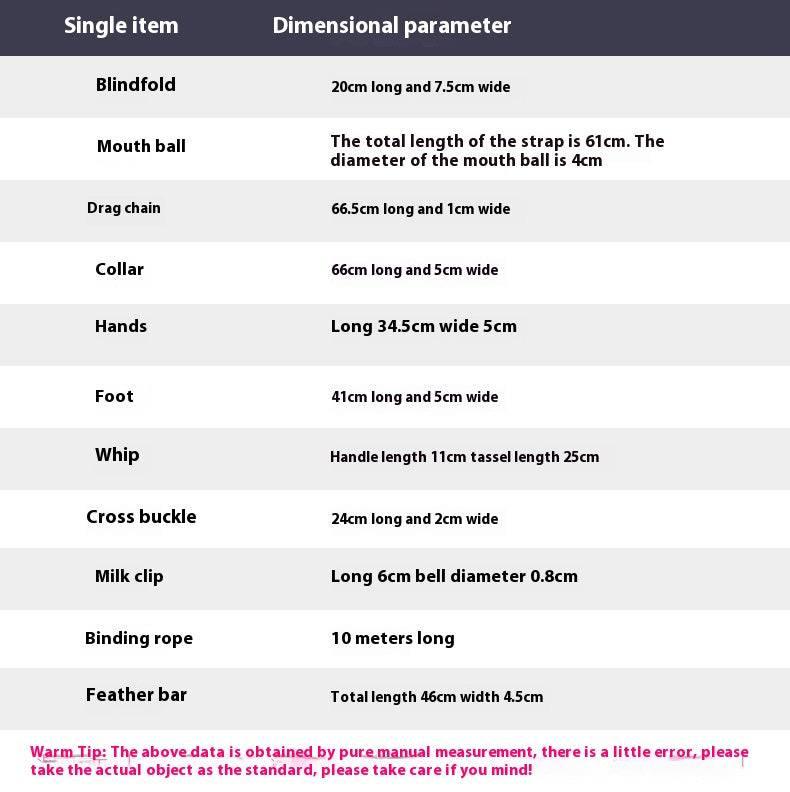 SM 11-Piece Set: Rope, Handcuffs, Nipple Clamps, Ball Gag - Passion Pulse Adult