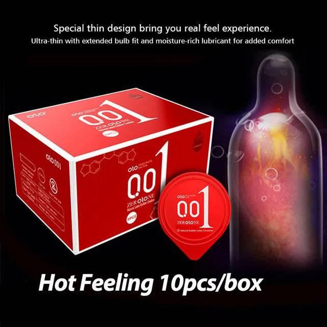 0.01mm Ultra-Thin Natural Latex Condoms - Passion Pulse Adult