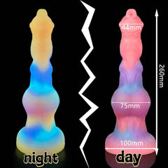 Super Soft Luminous Dog Dildo – Monster-Inspired Suction Cup Anal Toy - Passion Pulse Adult