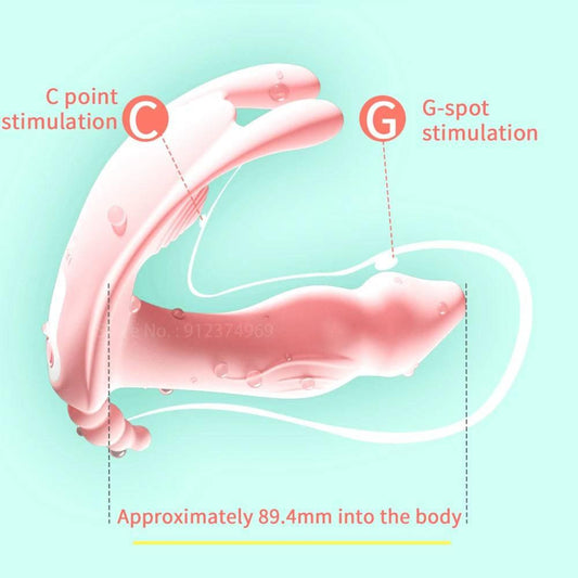 Remote-Controlled Panty Dildo Vibrator – Clitoral & Vaginal Stimulator for Women - Passion Pulse Adult