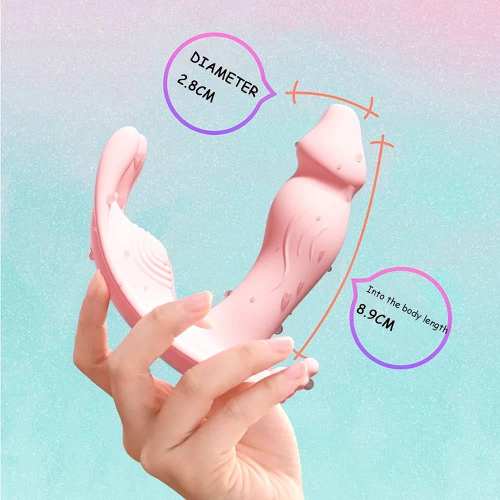 Remote-Controlled Panty Dildo Vibrator – Clitoral & Vaginal Stimulator for Women - Passion Pulse Adult