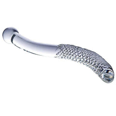 Double-Ended Pyrex Glass Dildo – Spiral & Granule G-Spot Massager - Passion Pulse Adult