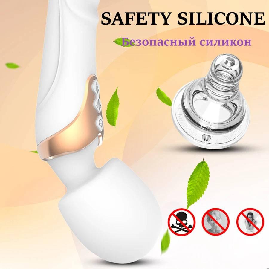 Powerful Wand Vibrator for Women – 10 Modes Clitoral & G-Spot - Passion Pulse Adult