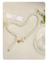 Queen's Heart Exquisite Pearl Necklace - Passion Pulse Adult