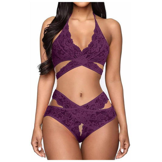 Sensual Lace Two-Piece - Passion Pulse Adult