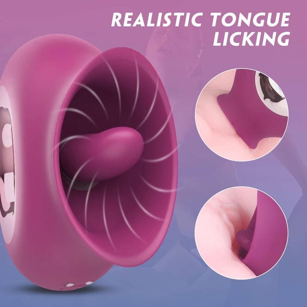 G-Spot & Clitoral Vibrator – Oral Tongue & Nipple Stimulator for Women - Passion Pulse Adult