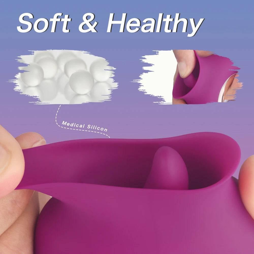 G-Spot & Clitoral Vibrator – Oral Tongue & Nipple Stimulator for Women - Passion Pulse Adult