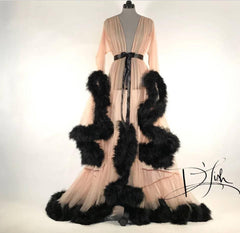 Feather Bell Sleeves Princess Dress - Passion Pulse Adult
