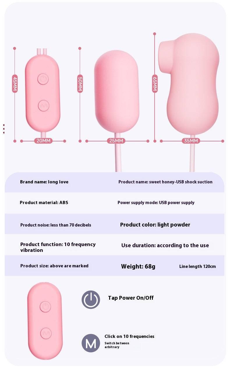 Tongue Sucking Remote Control Vibrator - Passion Pulse Adult