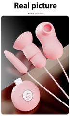 Tongue Sucking Remote Control Vibrator - Passion Pulse Adult