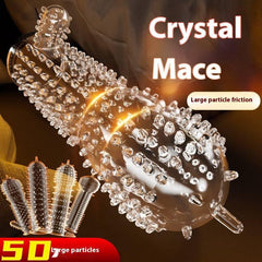 Crystal Wolf Tooth Penis Sleeve - Passion Pulse Adult