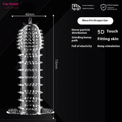 Crystal Wolf Tooth Penis Sleeve - Passion Pulse Adult