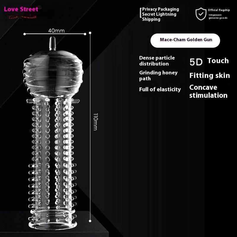 Crystal Wolf Tooth Penis Sleeve - Passion Pulse Adult