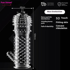 Crystal Wolf Tooth Penis Sleeve - Passion Pulse Adult