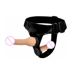 Double Strap On Dildo Female belt with Penis Sexual Harness women waist Adult toys Anal penetration Sex Toys For Lesbian Orgasm