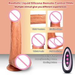 Vibrator Wireless Remote Control Heated Dildo Female Vaginal Masturbator G-spot Anal Massager Sex Toys for Women
