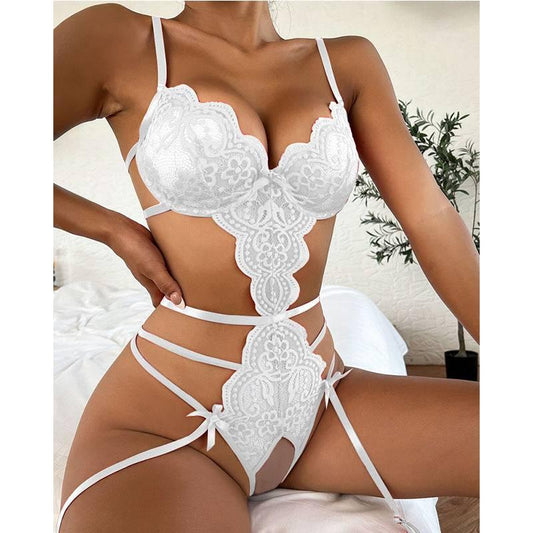 Lace transparent temptation jumpsuit - Passion Pulse Adult