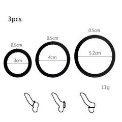 Adjustable Silicone Penis Lock Cock Ring | Bondage Erection Enhancer & Delay Ejaculation | Enlargement Ball Stretcher Massager | Sex Toy for Men