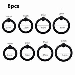 Adjustable Silicone Penis Lock Cock Ring | Bondage Erection Enhancer & Delay Ejaculation | Enlargement Ball Stretcher Massager | Sex Toy for Men