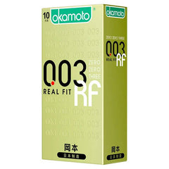 Okamoto Zero Zero Three Real Fit 0.03mm Condoms – Ultra-Thin, Natural Fit for Enhanced Comfort