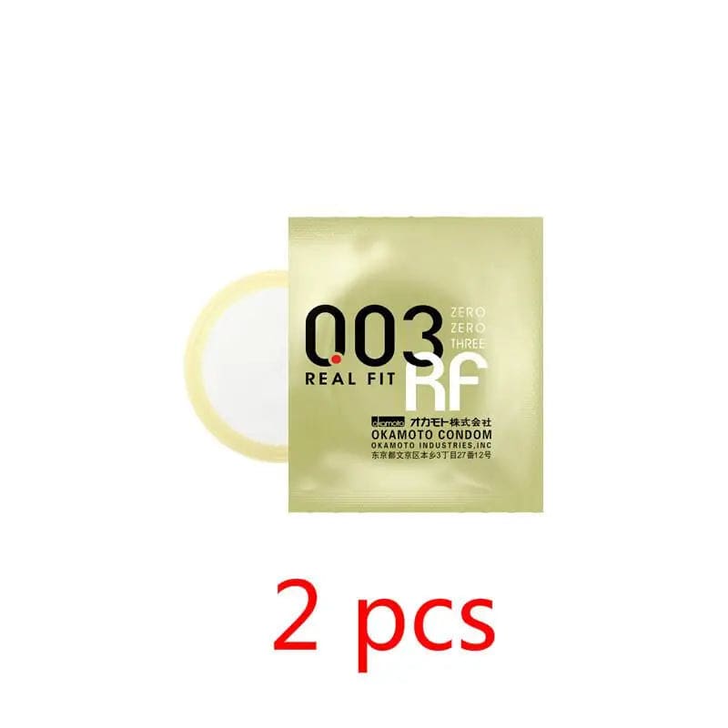 Okamoto Zero Zero Three Real Fit 0.03mm Condoms – Ultra-Thin, Natural Fit for Enhanced Comfort