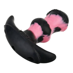 Adjustable Leather Mouth Gag with Vibrating Horse Dildo - 10 Modes Bondage Muzzle for Couples and BDSM Roleplay