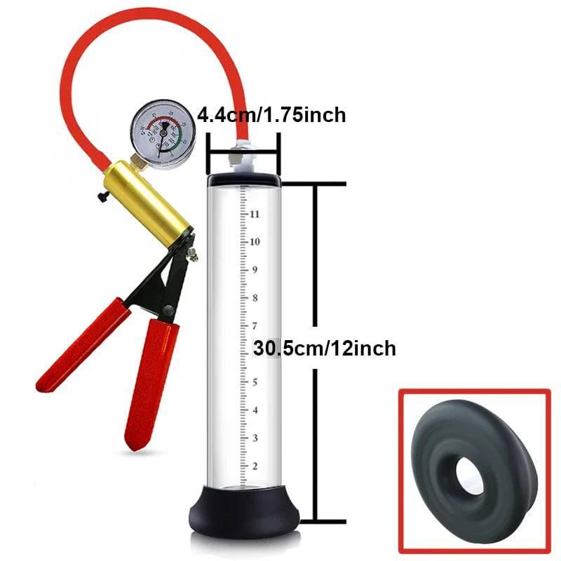Electric Acrylic Penis Pump: Vacuum Pump for Male Penis Enlargement, Penile Training Extender, Cock Dick Pump for Men - Passion Pulse Adult